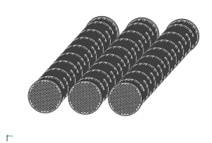 Oberflächen der Rohrbündel